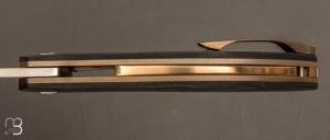 Couteau " Sweetbeat " custom par Thierry Savidan - Fibre de carbone