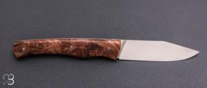 Couteau de poche Tedesco par Adrien Giovaninetti - Érable Négundo stabilisé