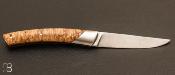 Couteau Le Thiers Compagnon bouleau de Norvège lame XC75 par Chambriard