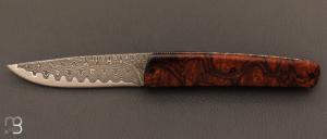 Couteau  "  Tiburon Mini Ironwood  " par Carlo Cavedon - CavedonArt