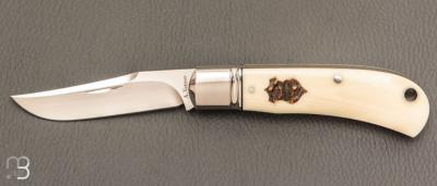 Couteau " Trapper " par Aleksandr Vetrov - Micarta / M390