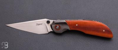    Couteau " Viper " custom de Stéphane Sagric - Micarta et RWL34