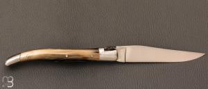   Couteau de collection Laguiole Corne blonde par Jean-Michel Cayron