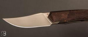   Couteau " custom " de Berthelemy Gabriel - La Forge Agab - Micarta WWII et RWL34