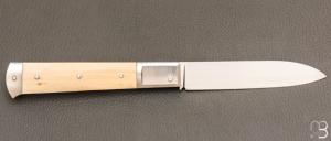   Couteau " custom " par Vincent Lafaye - Mammouth et 14c28n