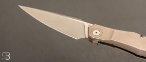    Couteau " custom frame-lock " de Berthelemy Gabriel - La Forge Agab - Titane et RWL34