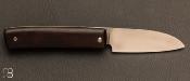 Couteau custom piemontais par David Lespect - Micarta et 100C6 