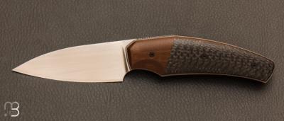 Couteau custom pliant de David Lespect - Fibre de carbone et RWL-34