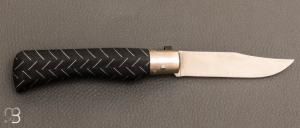 Couteau de poche Old Bear Noir/Aluminium taille M