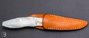    Couteau droit " Airstep " custom en nacre par Koji Hara