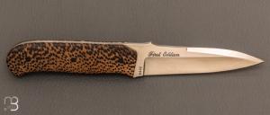 Couteau droit " First Edition " par Bud Nealy - S30V et palmier