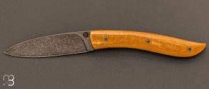 Couteau " le Nv " Micarta Westinghouse - Lame 14C28 par Tim Bernard