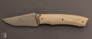 Couteau " custom " liner lock Micarta et D2 de Berthelemy Gabriel - La Forge Agab