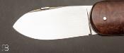 Couteau pliant "Bouledogue" loupe d'aurel et lame RWL34 par Eric Depeyre