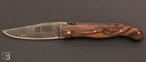 Couteau " Laguiole Chasse " par Le Fidèle - Noyer et lame XC75 