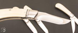   Full set de 6 couteaux custom par Aleksandr Vetrov - Micarta ivory / M390