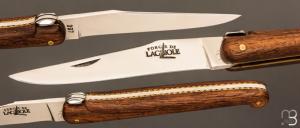    Couteau Laguiole Henri Pages chêne subfossile plein manche par Forge de Laguiole