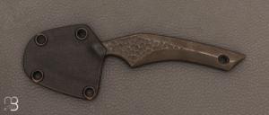 Couteau  " Neck knife " U10A satiné de Eliott Robinson