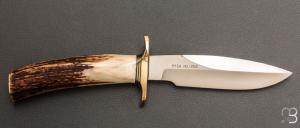    RARE - Couteau  Combat Companion RKSA 142/259 par Randall - Bois de cerf