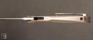 Couteau  "  T4000 " Micarta et Titane par Reate design Tashi Bharucha