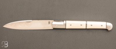  Couteau  "  Yssingeaux" par Romain Alvarez - RWL34 et ivoire de mammouth