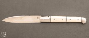  Couteau  "  Yssingeaux" par Romain Alvarez - RWL34 et ivoire de mammouth
