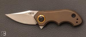 Couteau " ZT0022TIBRZ " de Zro Tolerance - Design by Tim Galyean