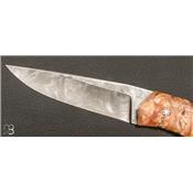Couteau damas et molaire de mammouth de Alain & Joris Chomilier