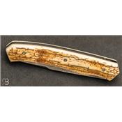 Couteau de poche Le 1820 en Ivoire de mammouth et damas par Joël Grandjean