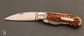 Couteau "   Trappeur 2 lames stag   " custom de Jean Baptiste Leveque