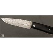 Couteau pliant modèle "Talar" G10 et damas de Anthony Brochier
