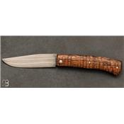 Couteau pliant modèle "Talar" Koa et damas de Anthony Brochier