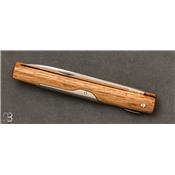 Couteau de poche Piccolo vieux chêne par J. Mongin