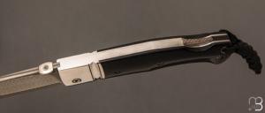  Couteau " Ork "  custom lock-back par Raphaël Durand - Suminagashi SGPS et Richlite®