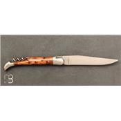 Couteau Laguiole thuya12 cm Tire-Bouchon ref 22121INTH