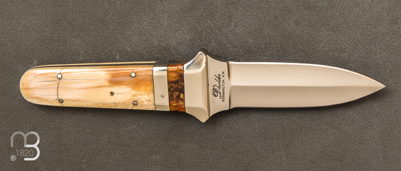 Couteau de botte Ivoire de mammouth par D'Alton Holder n°10