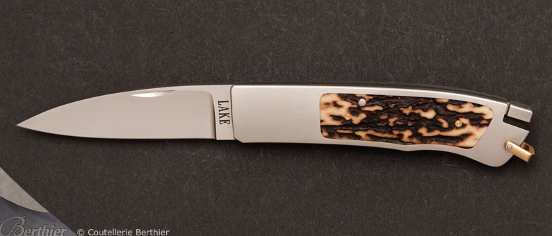 Couteau Orion Bois de cerf par Ron Lake