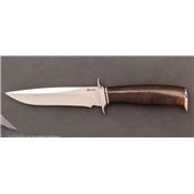 Grenadilla utility fixed-blade knife by Jim Siska n°1