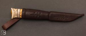 Couteau Puukko carbone-85 bouleau renne / KP603 24