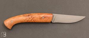  Couteau  "  1515 " par Manu Laplace - Thuya et lame acier inoxydable 12C27