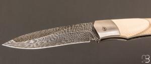  Couteau " 1820 Berthier " par Charles Bennica - Damas de Oliver Goldschmidt