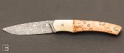 Couteau 1820 lame damas - 200 ans Maison Berthier