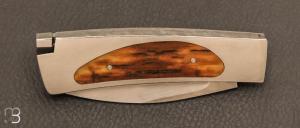  Couteau de poche 2 lames par Emile Bach van Ben - Ivoire de mammouth