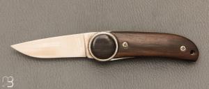Couteau " Akma 9cm" linerlock par Florinox - Ebène