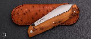  Couteau "Aquitain N°8/100 " par Laurent Gaillard - Genévrier et lame en XC75