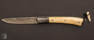 Couteau " Armen " custom par Erwan Pincemin - Damas de Achim Wirtz