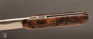 Couteau " BIG DOG " Orme stabilisé et lame en XC100 de Julien Maria