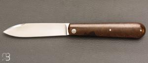  Couteau " Barlow " custom de Jean Baptiste Leveque - Rag micarta et RWL34