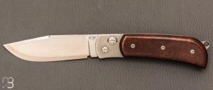    Couteau  "  Billy " par ric Parmentier - Bois de fer d'Arizona et Suminagashi SGPS