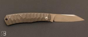  Couteau  "  Birdy  " custom par Sacha Thiel - Titane et M390